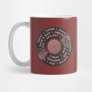 Old School Music Styles - Red Mug